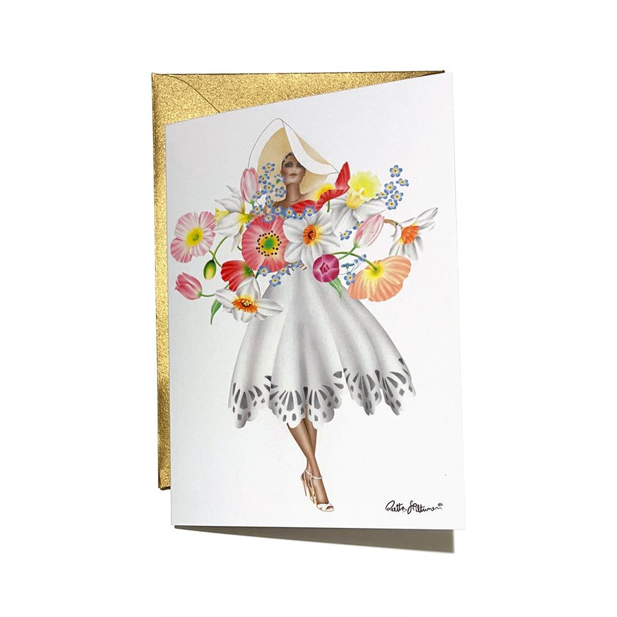 Blossom art greeting card by Reetta Hiltunen 