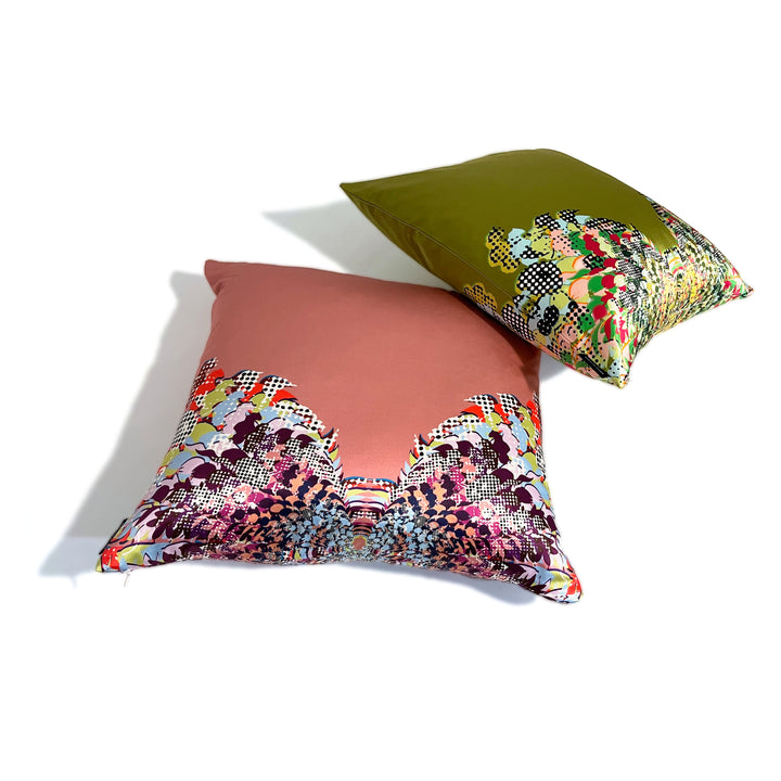Art Cushion Covers, silk-cotton