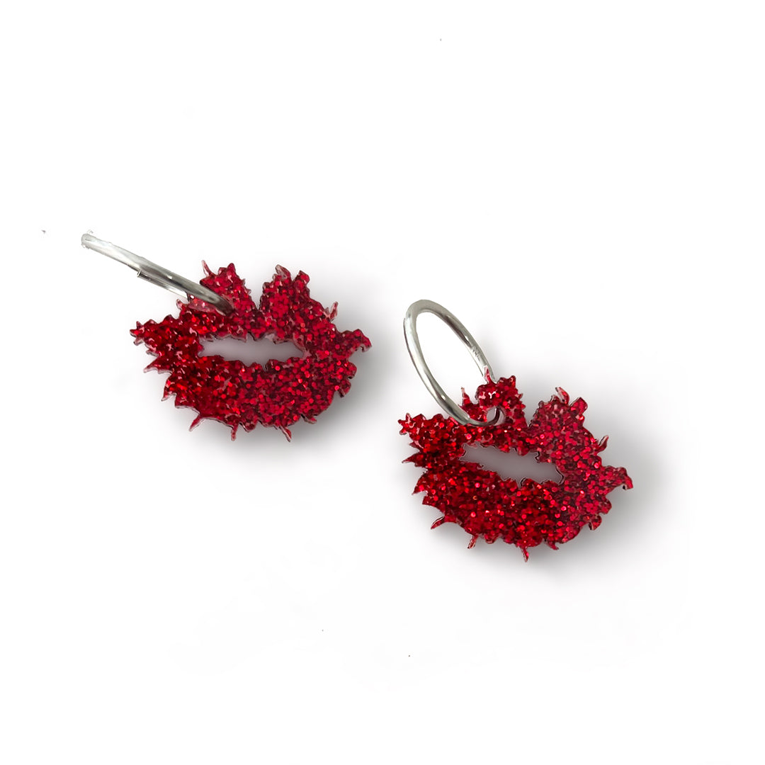 Kiss Of Life - Hoop Earrings - shop.reettahiltunen.com