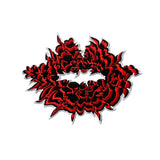 Kiss of Life - Embroidered Patch (red/black) - shop.reettahiltunen.com