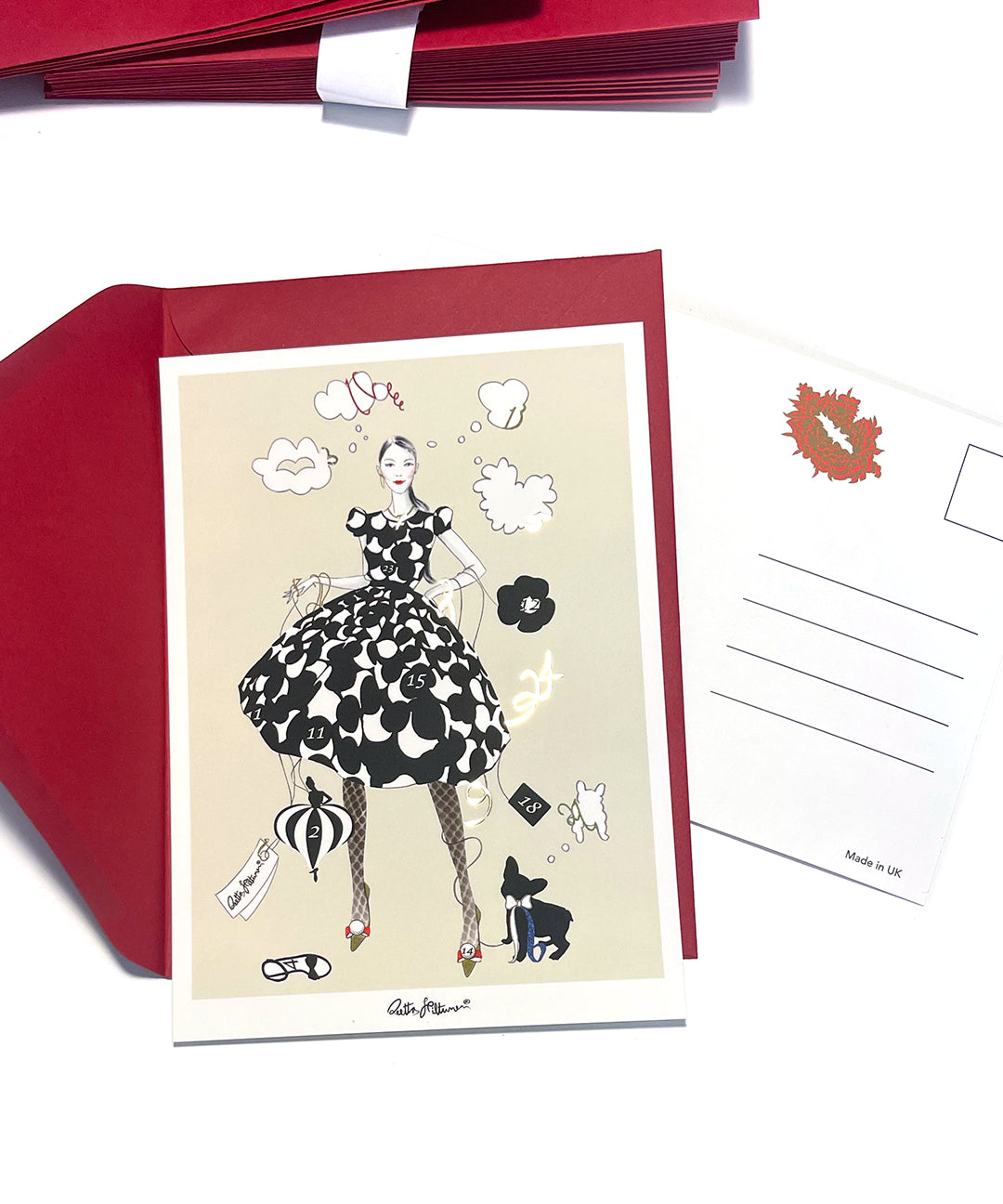A Penny For Your Thoughts... art postcard - shop.reettahiltunen.com