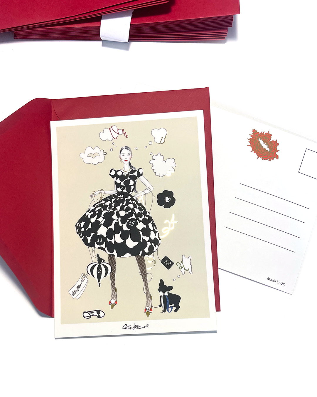 A Penny For Your Thoughts... art postcard - shop.reettahiltunen.com
