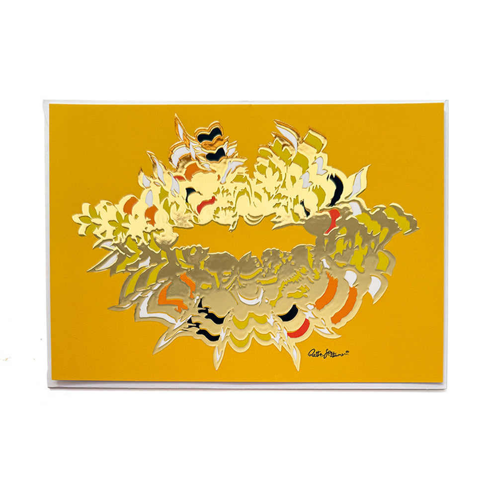 Bee's Kiss -  art postcard - shop.reettahiltunen.com