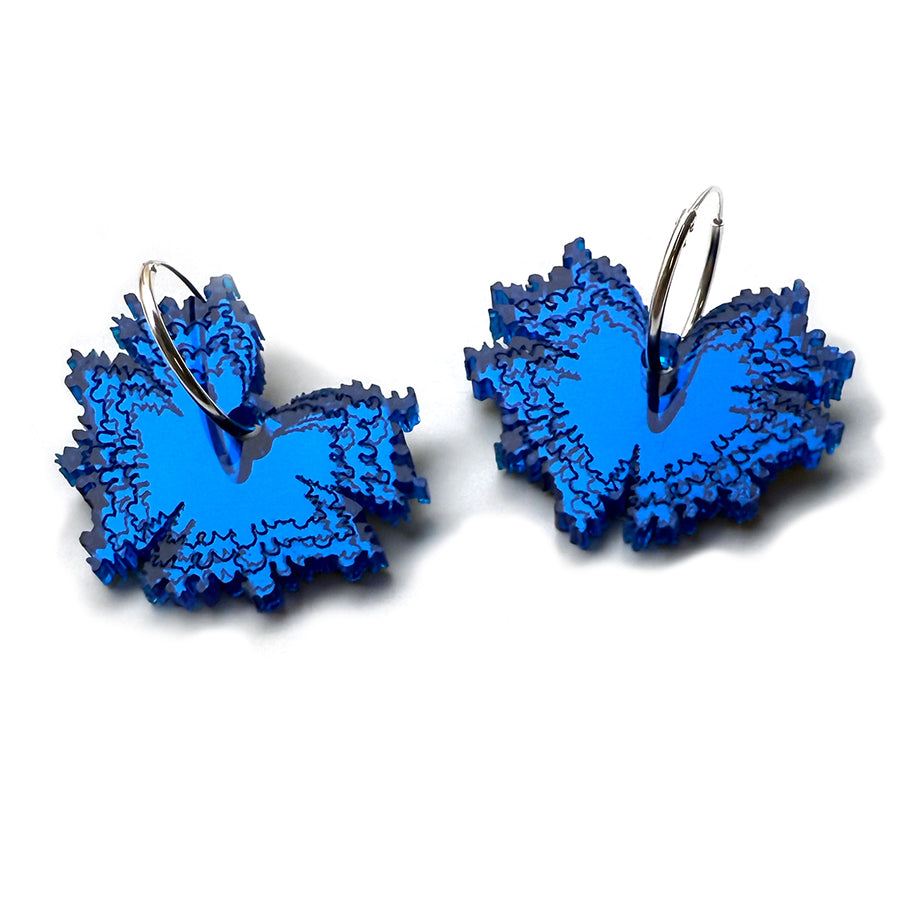 Butterfly Kiss - Hoops (engraved acrylic)