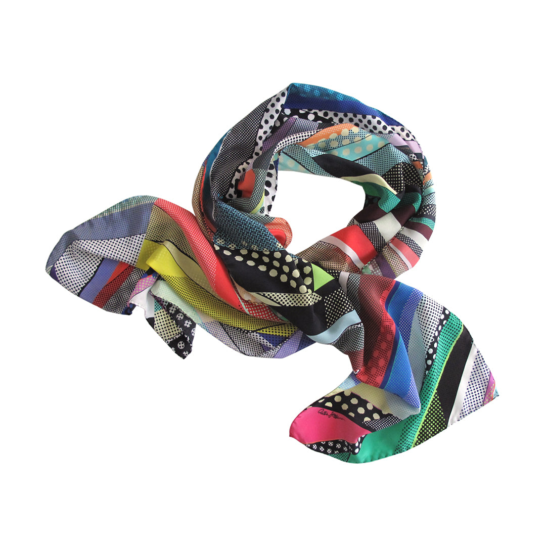 Diamond (long) silk scarf - shop.reettahiltunen.com