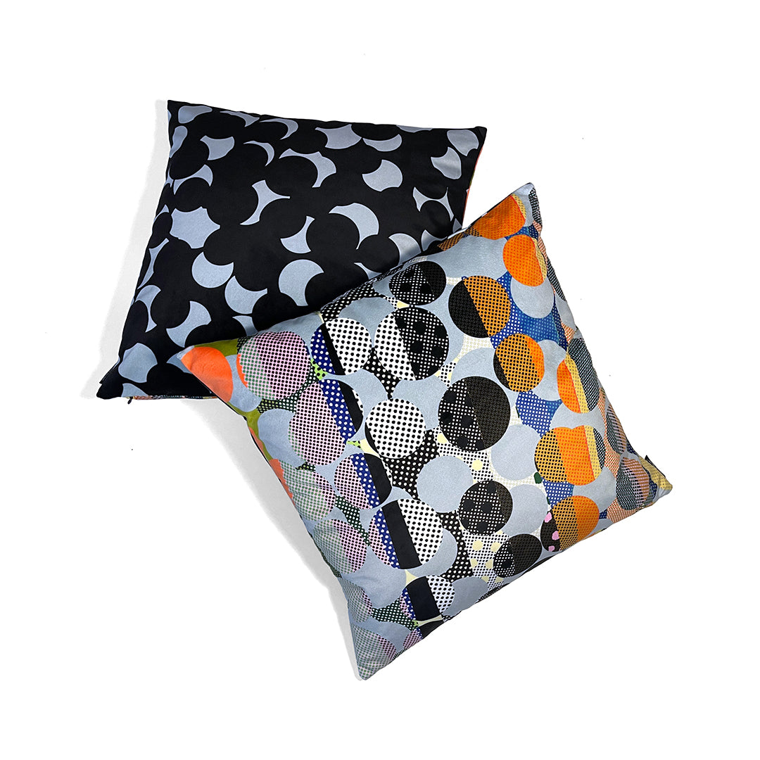 Rhythmic Dots Crescendo #2 (lightblue) cushion cover - shop.reettahiltunen.com