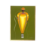 Golden Beautiful - art postcard - shop.reettahiltunen.com