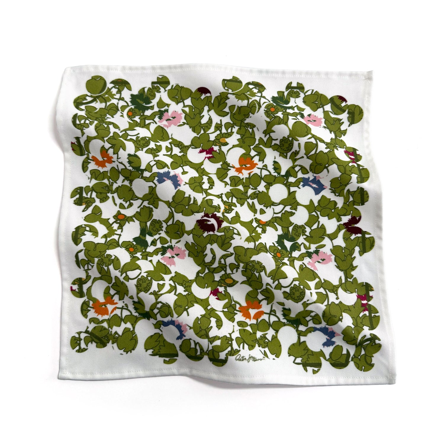 Garden Lips (green) - Napkin - shop.reettahiltunen.com