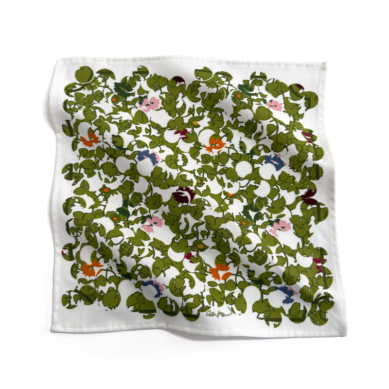 Garden Lips (green) - Napkin - shop.reettahiltunen.com