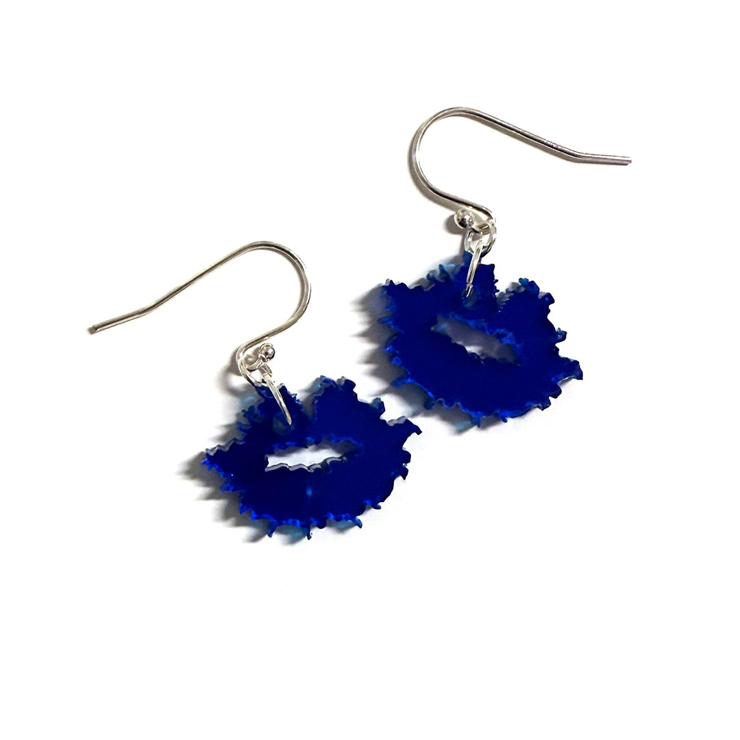 Kiss Of Life - Fish Hook Earrings (mirror acrylic) - shop.reettahiltunen.com