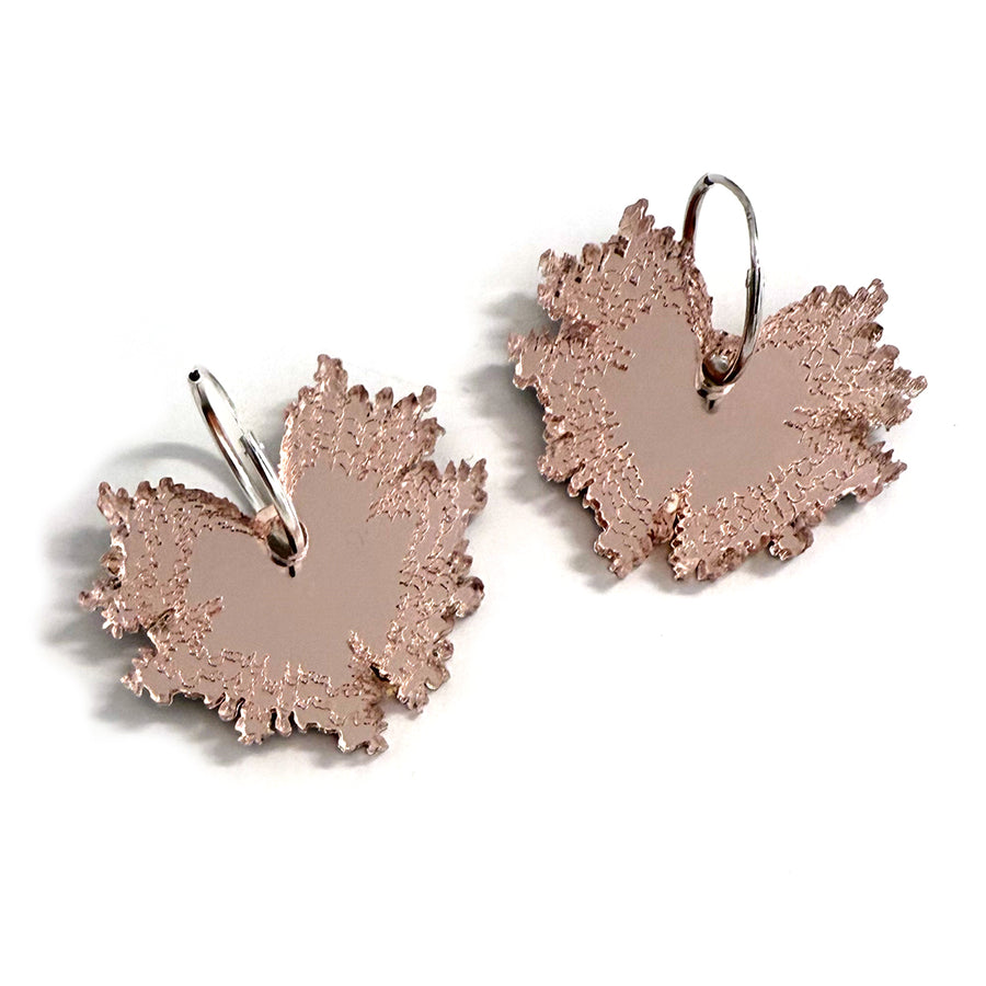 Butterfly Kiss - Hoops (engraved acrylic)