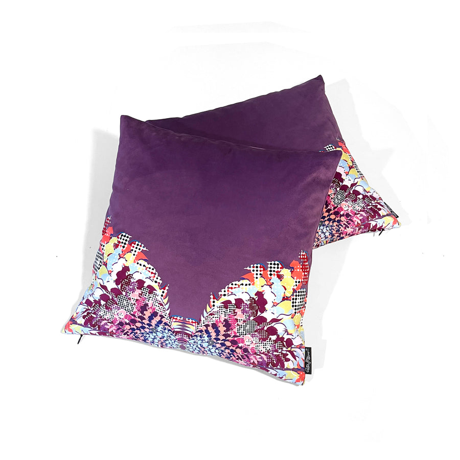 Butterflykiss (purple) cushion cover - shop.reettahiltunen.com