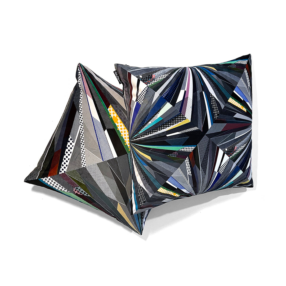 Brilliant #2 (silver) Diamond cushion cover - shop.reettahiltunen.com