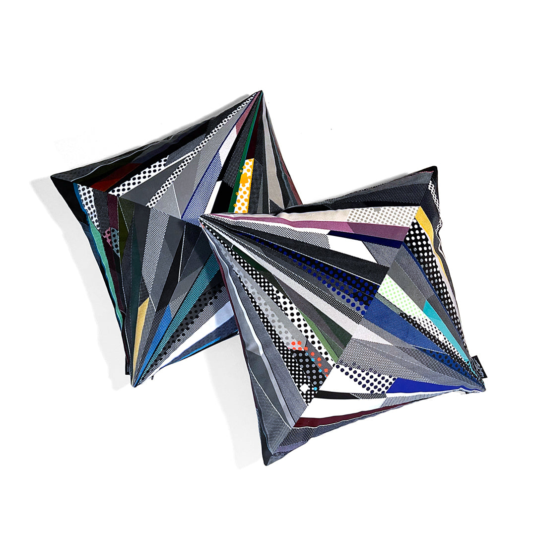 Point Cut  (silver) Diamond cushion covers - shop.reettahiltunen.com