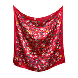 Kiss of Life Silk Scarf (bw-red)