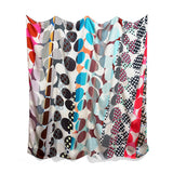 Rhythmic Dots silk scarves - various colours