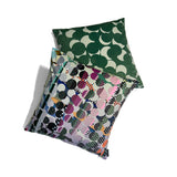 Rhythmic Dots Crescendo #2 (green) cushion cover - shop.reettahiltunen.com