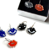 Visionary and Kiss Of Life® - Printed Earrings, NOTE! The price is for one earring. Select your preferred colour and style to create your pair.