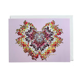 Butterfly Kiss – Art Postcard (Light Lilac, Foil) - shop.reettahiltunen.com