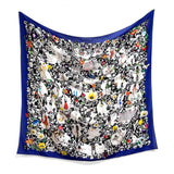 The Spiral of Ethics (Silhouettes) Silk Scarf