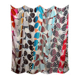 Rhythmic Dots silk scarves - various colours