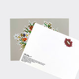 Kiss of Life – Postcard (Floral1, Beige, Foil) - shop.reettahiltunen.com