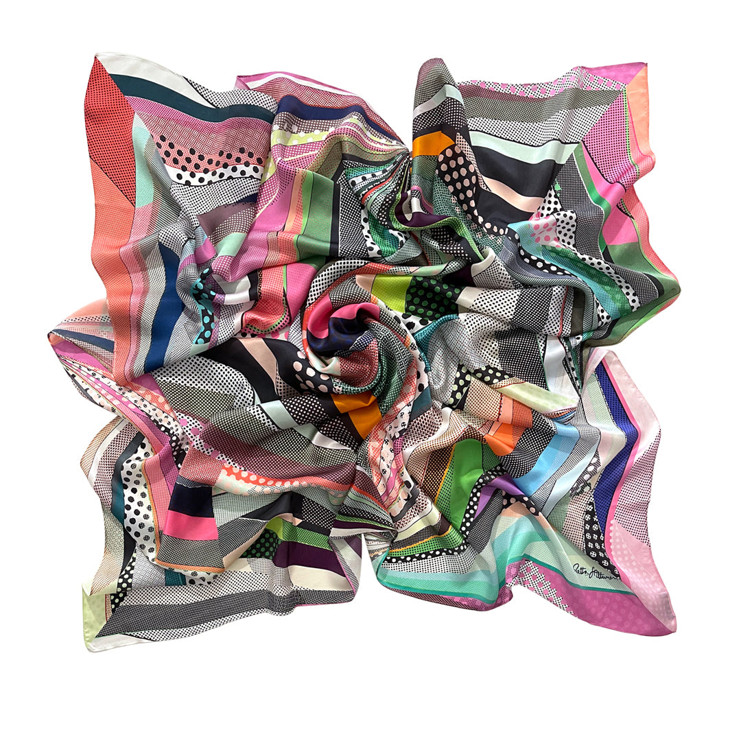 Princess - Diamond Cut - Large Silk Scarf - shop.reettahiltunen.com