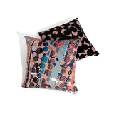 Rhythmic Dots - Crescendo #1 (black/rose) - Cushion Cover - shop.reettahiltunen.com
