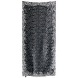 Champions (black) art silk scarf by Reetta Hiltunen