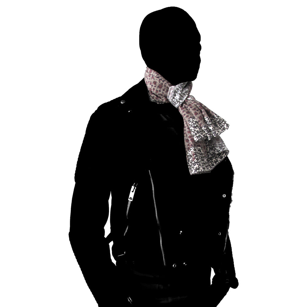 Champions (brown) - Silk Scarf - shop.reettahiltunen.com