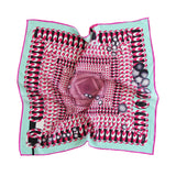 Hoop Hoop Hurray! (pink) - Small Silk Scarf - shop.reettahiltunen.com