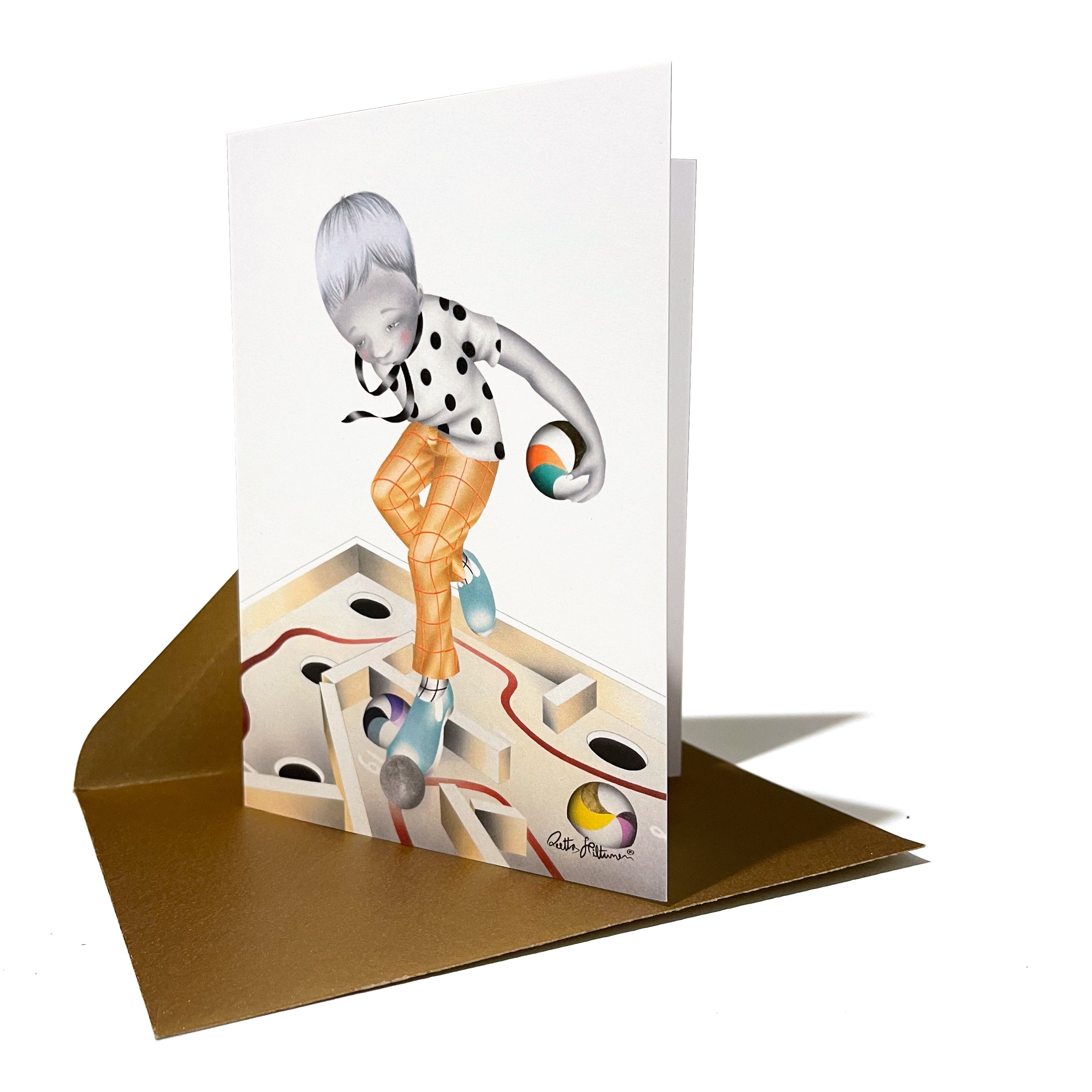Art Greeting Card - Clever - shop.reettahiltunen.com