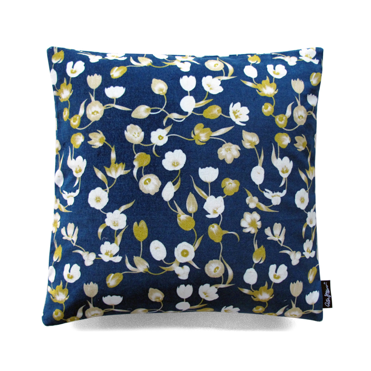 Flourish! - Cushion Cover (royal blue) - shop.reettahiltunen.com