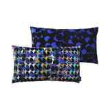 Floral Dots (black/blue) - Cushion Cover - shop.reettahiltunen.com