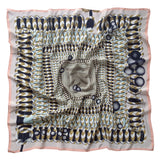 Hoop Hoop Hurray! (pink/gold) - Silk Scarf - shop.reettahiltunen.com