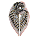 Hoop Hoop Hurray! (pink/gold) - Silk Scarf - shop.reettahiltunen.com