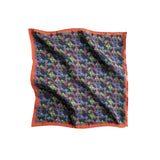 Labyrinth (orange border) - Pocket Square - shop.reettahiltunen.com