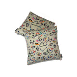 Many Faces (off-green) - Cushion Cover - shop.reettahiltunen.com