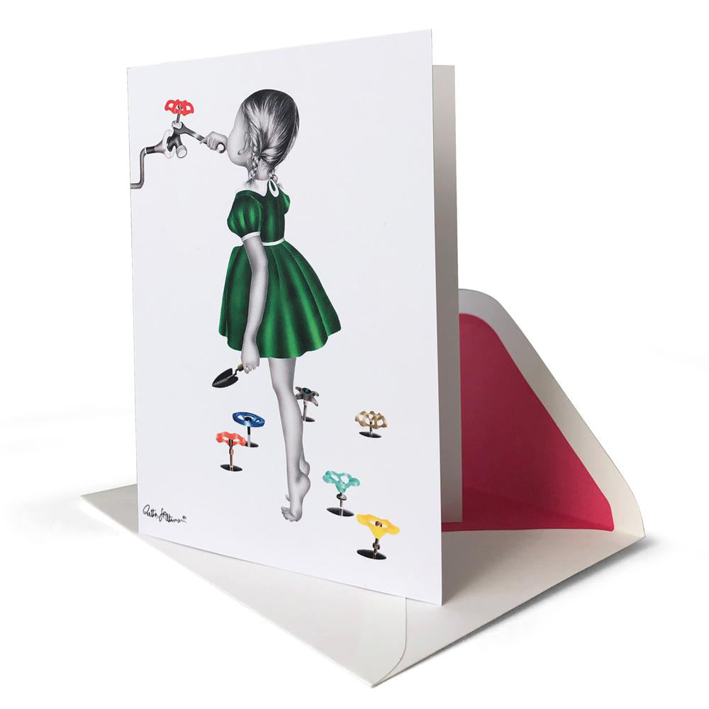 Art Greeting Card - The Garden of Eden - shop.reettahiltunen.com