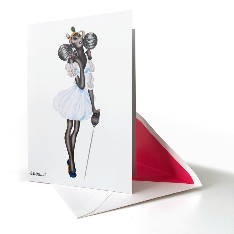 Elegance art greeting card by Reetta Hiltunen