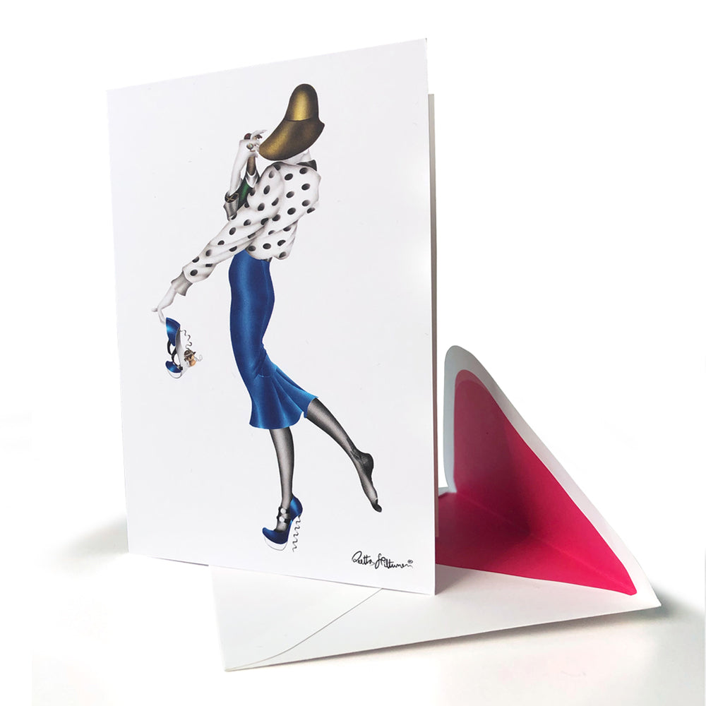 Art Greeting Card - Fizzy Dizzy - shop.reettahiltunen.com