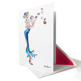 Mandare Un Bacio art greeting card by Reetta Hiltunen