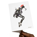 Mate Masie  art greeting card by Reetta Hiltunen
