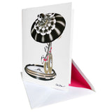 Time Genie art greeting card by Reetta Hiltunen