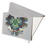 Art Postcard - Butterfly Kiss (silver) - shop.reettahiltunen.com