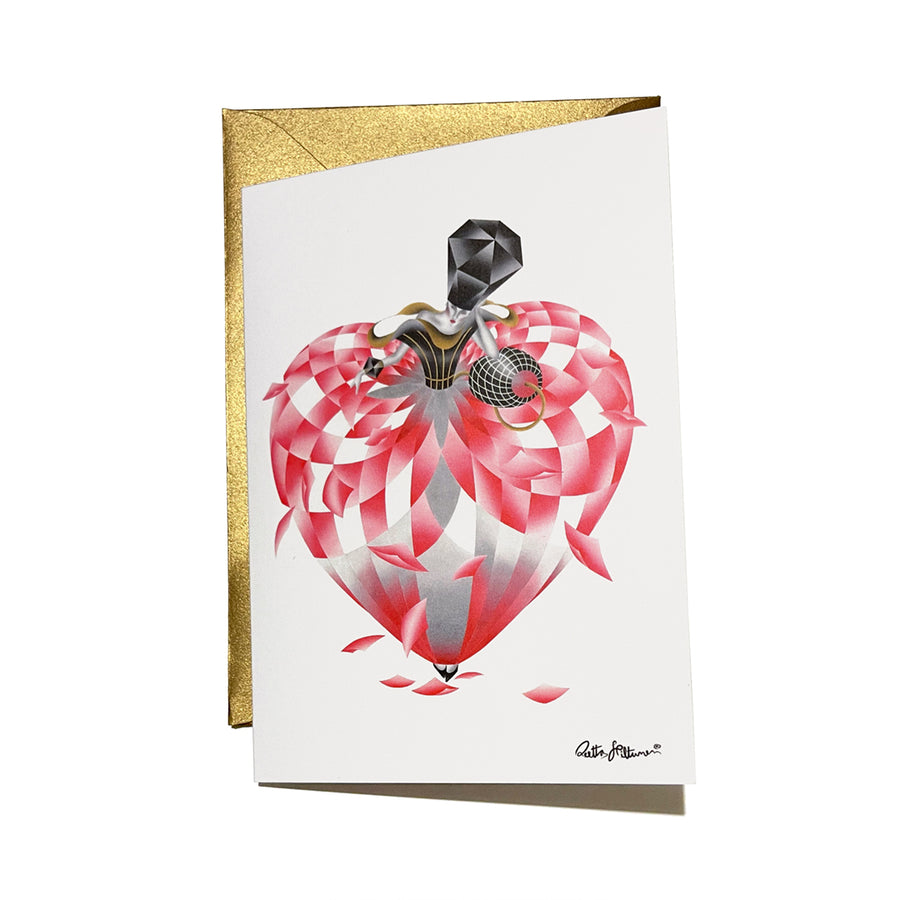 Art Greeting Card - Heartbroken - shop.reettahiltunen.com