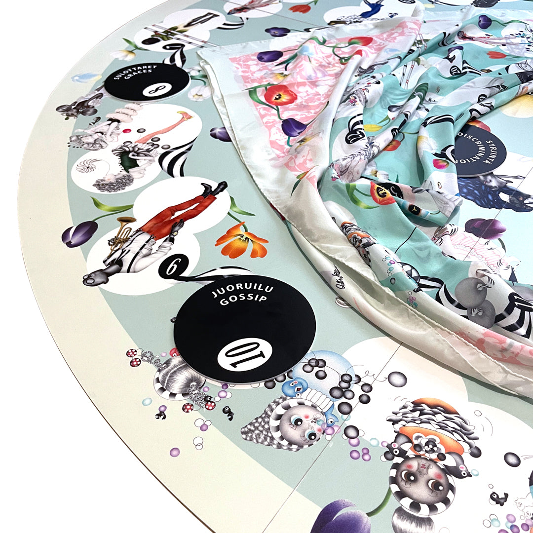 The Spiral Of Ethics silk scarves - various colours - shop.reettahiltunen.com
