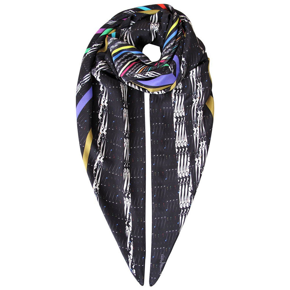 Can Can - Silk Scarf - shop.reettahiltunen.com