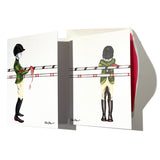 Horse Boys art greeting card by Reetta Hiltunen