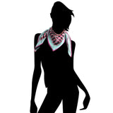 Hoop Hoop Hurray! (pink) - Small Silk Scarf - shop.reettahiltunen.com